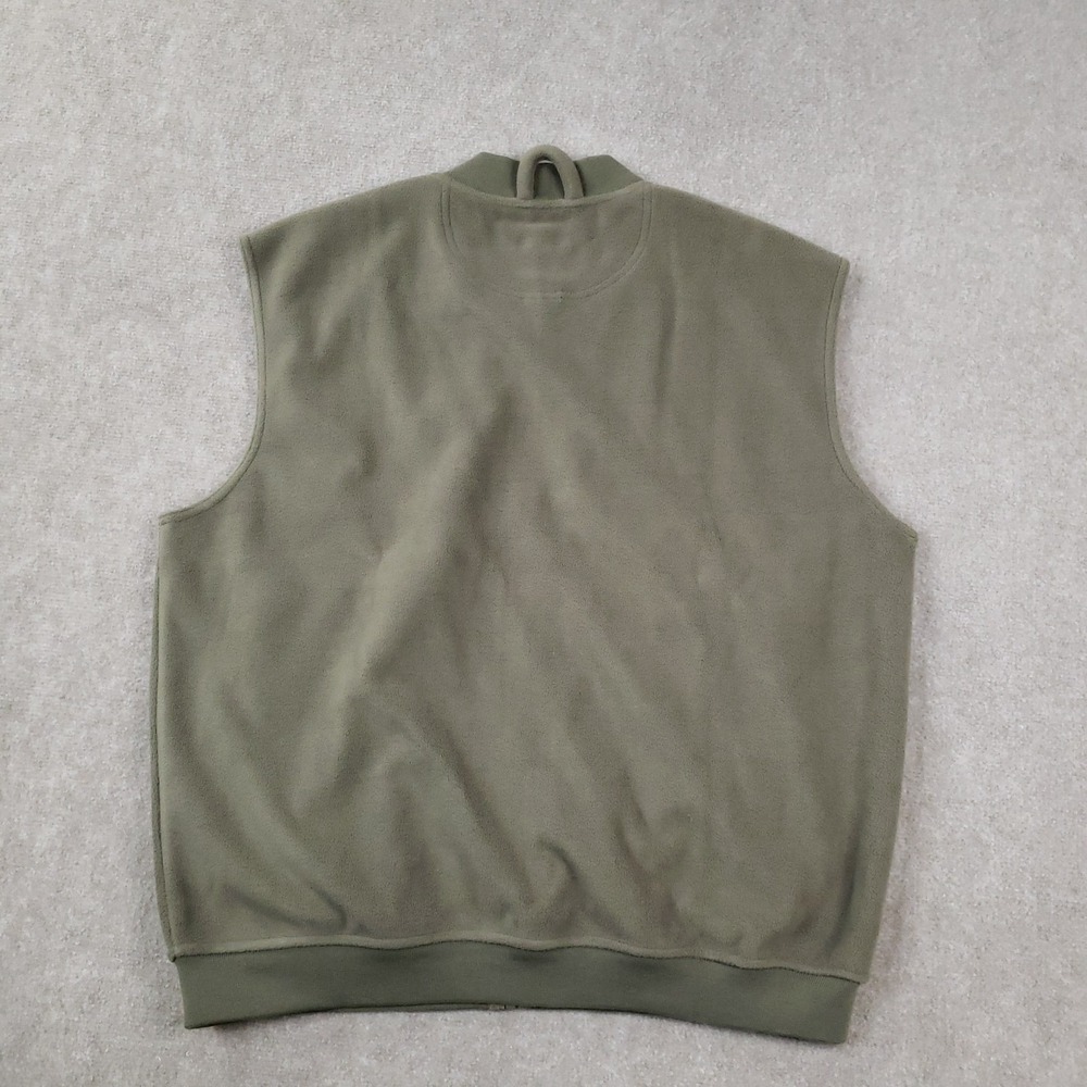 Boyt Harness Company Vest Men 2XL‎ Green Fleece Full Zip Shoulder Patch Shooting - Picture 11 of 12